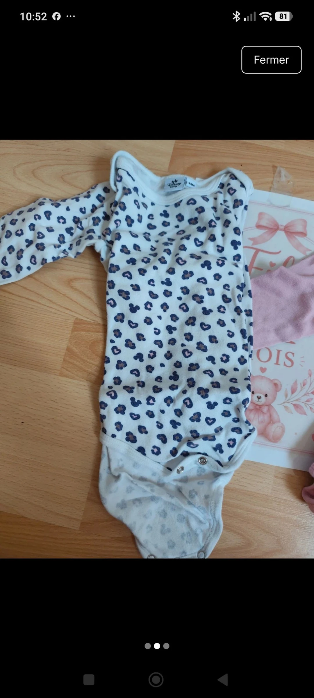 Lote de 2 bodys de manga larga Disney 24 meses – photo 2